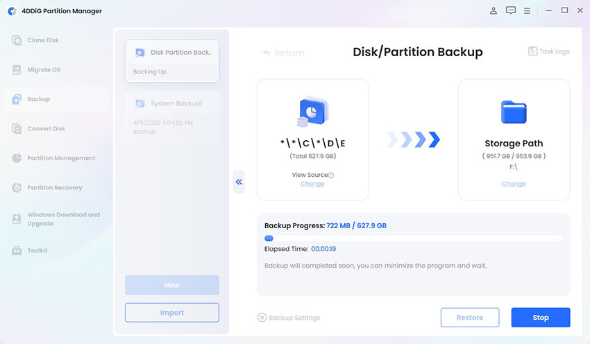 start ssd backup before kb5063878 update