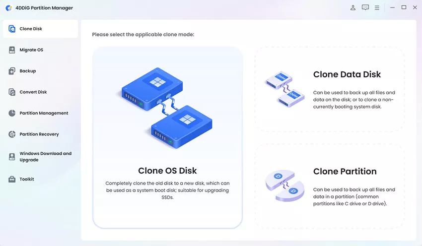 Select Clone OS Disk