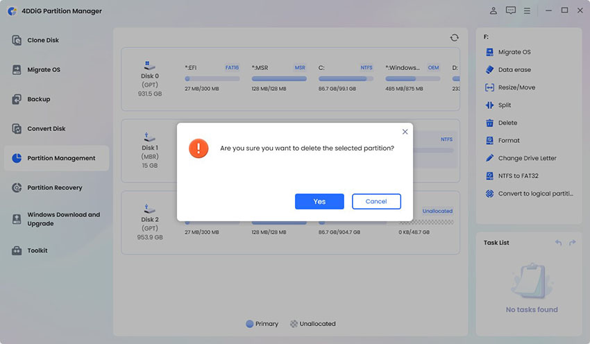 how to unpartition a hard drive