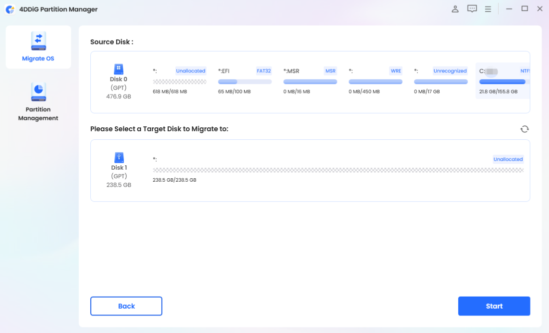 partition manager guide step 1