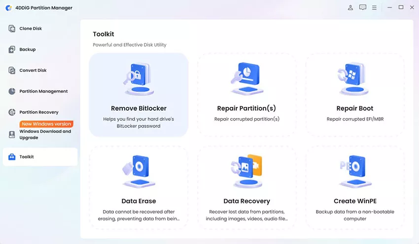 remove bitlocker toolkit