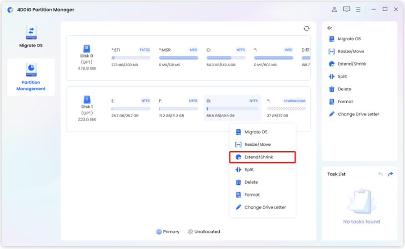 How to Migrate OS to SSD/HDD and Manage Disk Partitions with 4DDiG ...