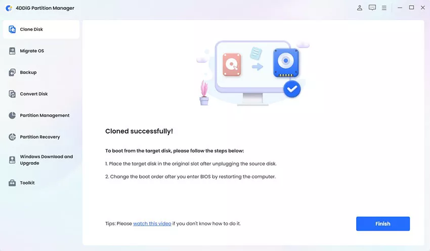 successfully cloned the data
