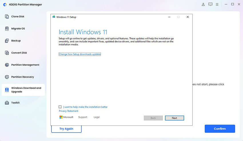 windows 11 setup