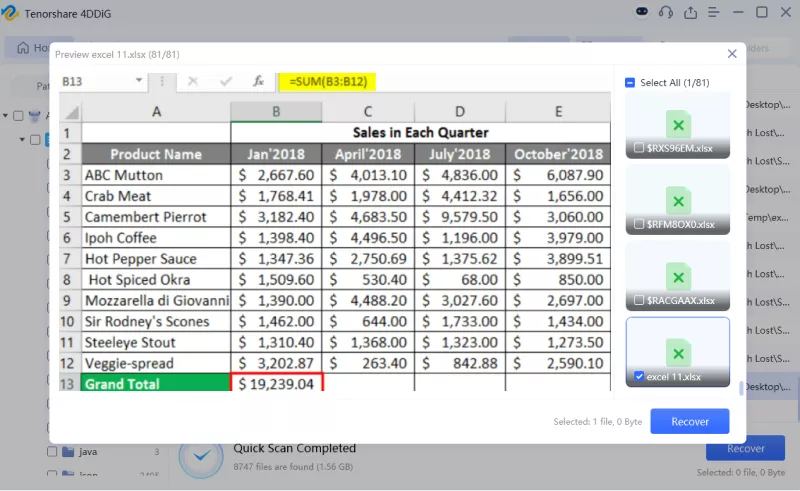 save recovered files from local drive