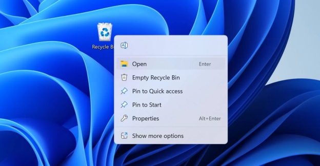launch the recycle bin