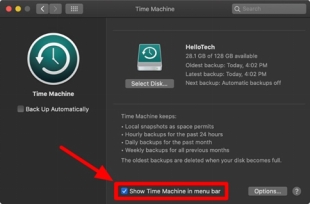 open time machine on Mac
