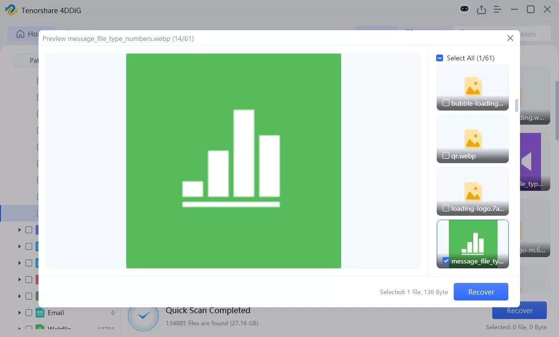 save recovered files from local drive