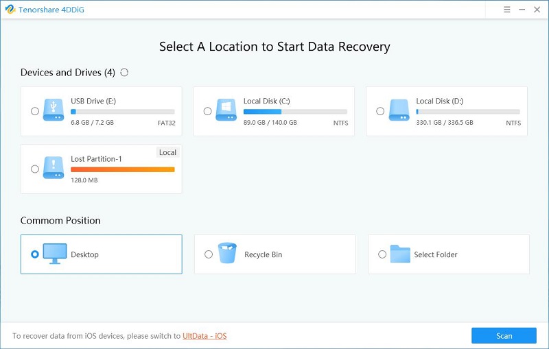 Tenorshare 4ddig data recovery