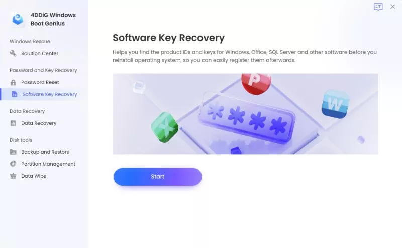 software key recovery