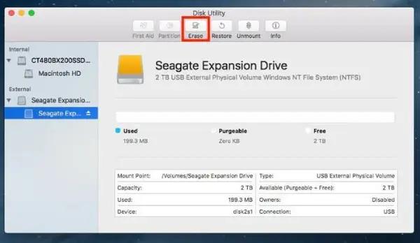 Apagar e limpar um HD no utilitário de disco