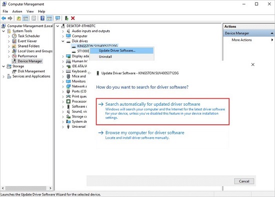 обновить драйвер SSD M.2 в Windows