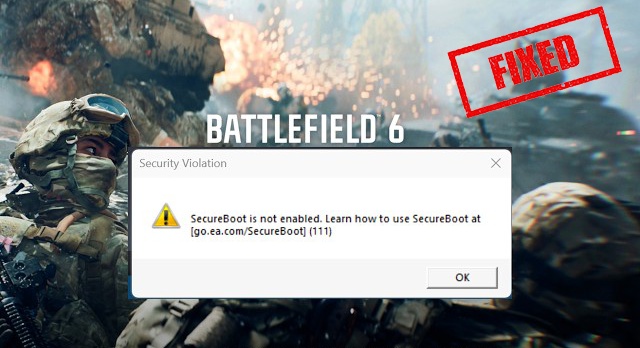 battlefield 6 secure boot not enabled