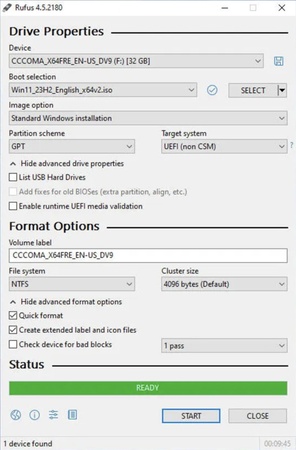 create windows 11 installation usb with rufus
