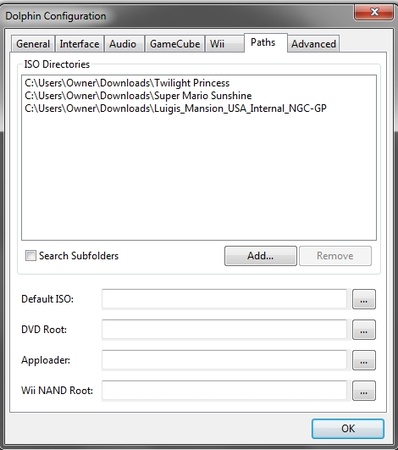 add rvz file via dolphin configuration paths