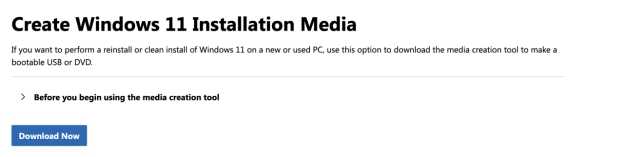 download media creation tool