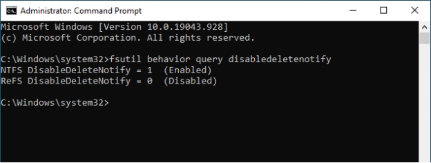 TRIM 활성화 SSD