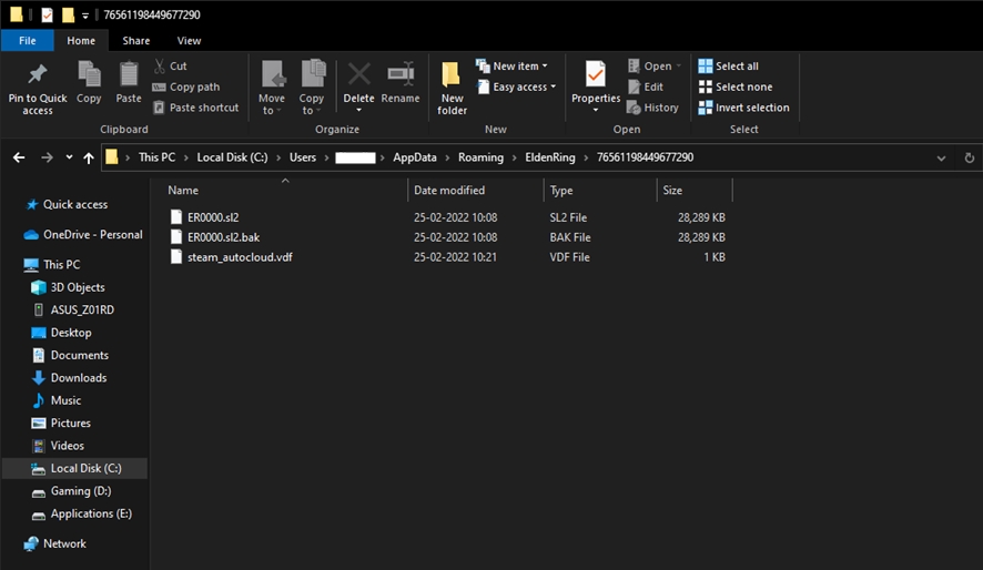 encuentre el archivo de identificación de Steam