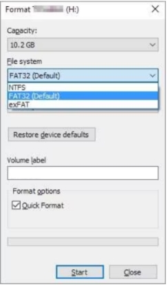 formatting process