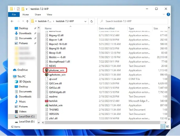 photorec screenshot