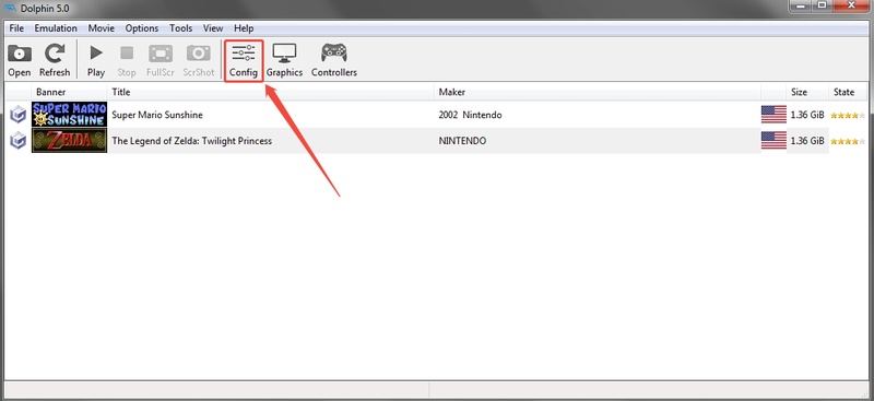 select dolphin config