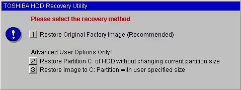 use toshiba recovery utility for data recovery