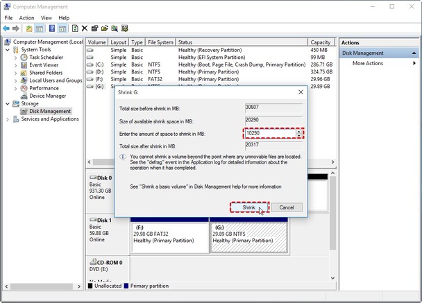 Calculating Available Space