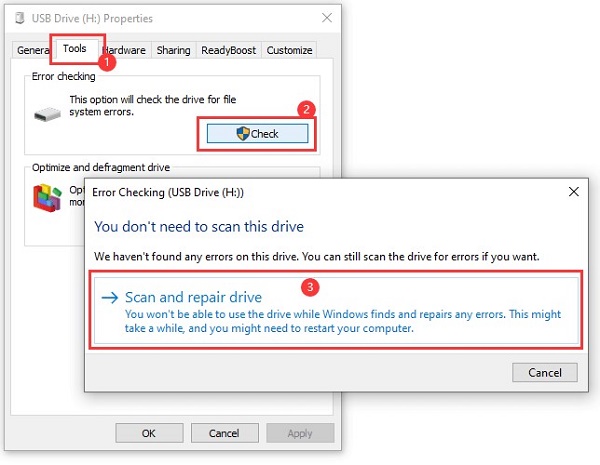 Repair External Hard Drive with or without Formatting