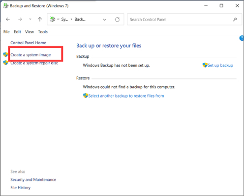how to backup the computer to an external hard drive step 3