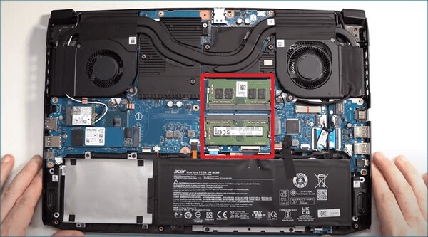 Locate SSD Slots