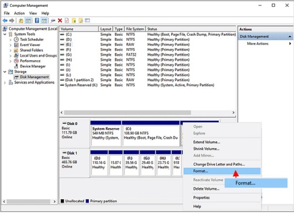 SanDisk flash drive format tool