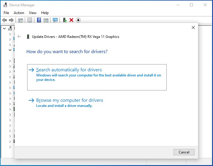 Update Graphics Drivers