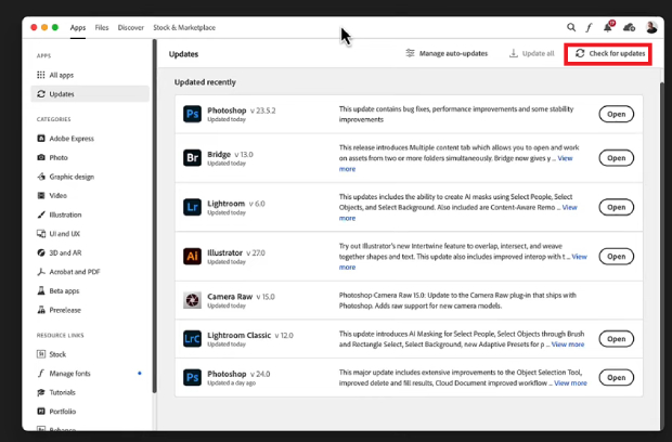 تحديث Lightroom لإصلاح مشكلة عدم فتح ملفات CR2 -2.