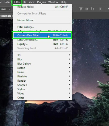 photoshop camera raw filter