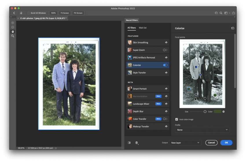 colorize black and white photos in photoshop