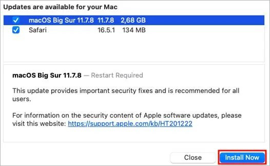 install now