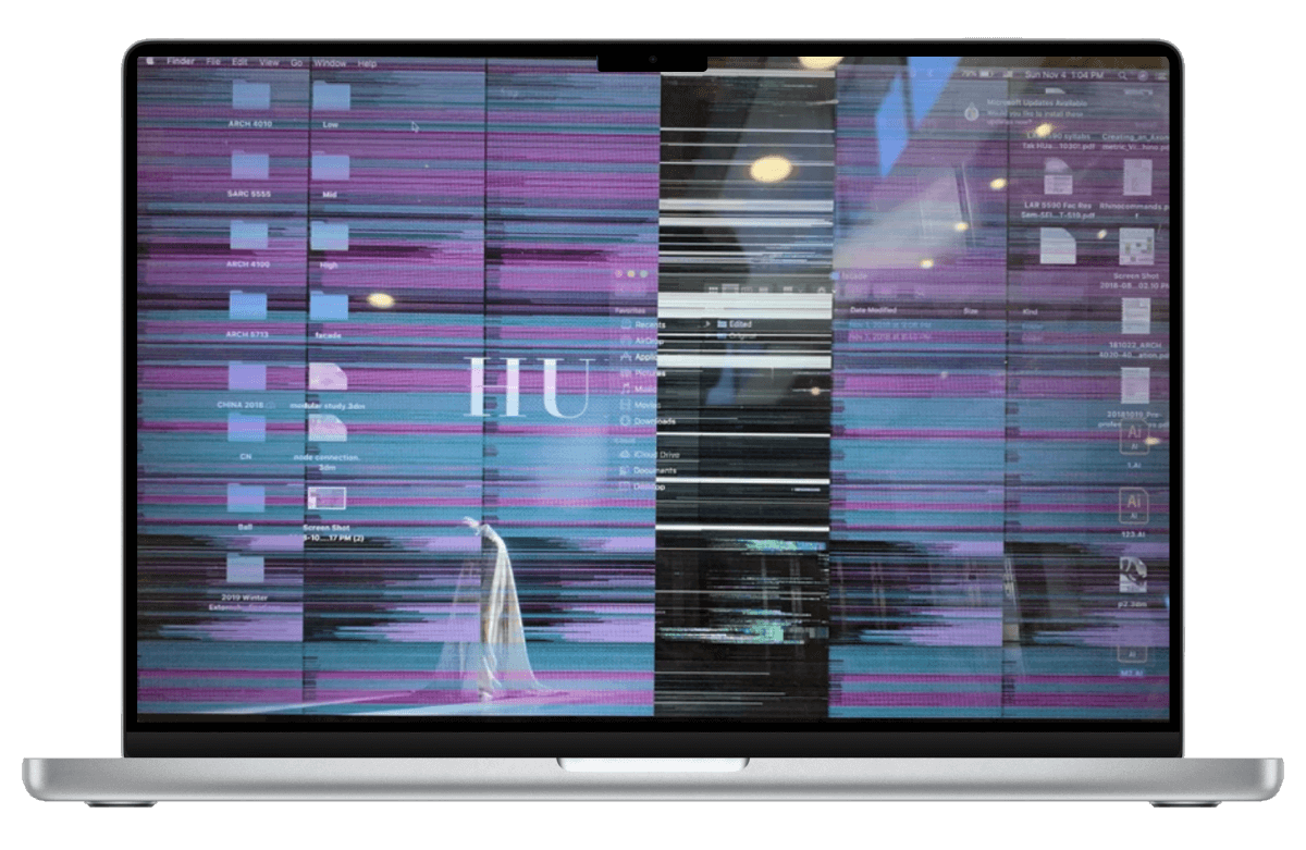 La pantalla de Mac parpadea repentinamente