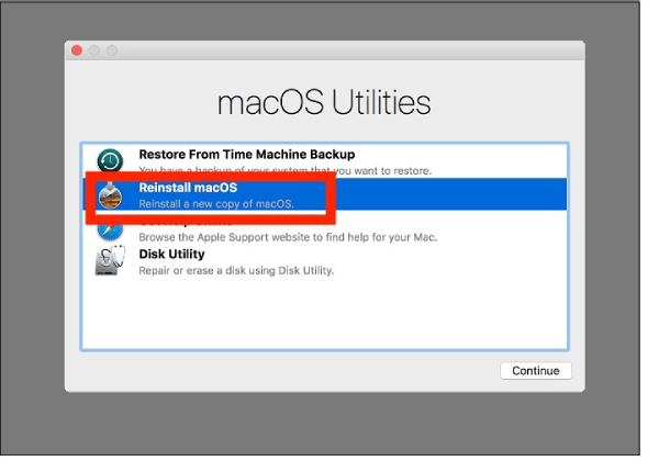 reinstall macos