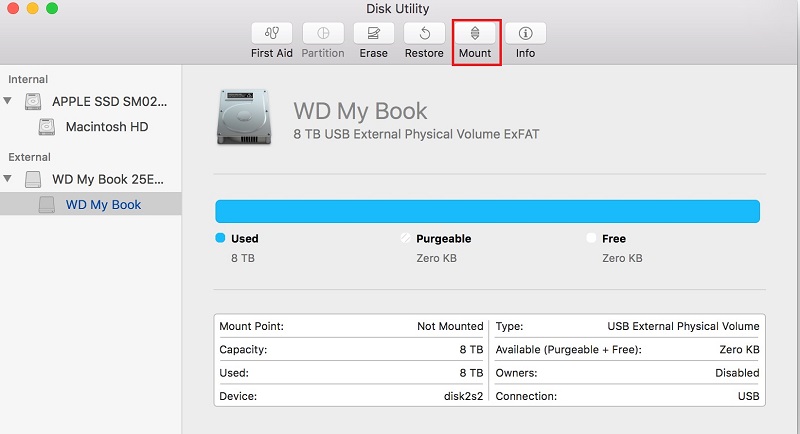 mounting external hard drive recovery mac