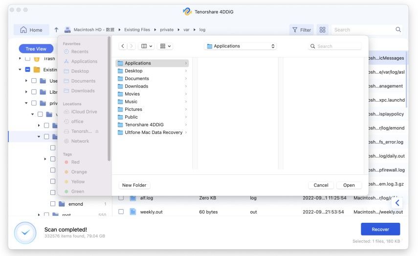 recover lost data from the error disk