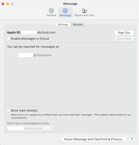 아이 메세지 맥