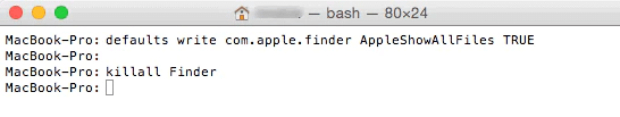 mac ordner verstecken mit terminal