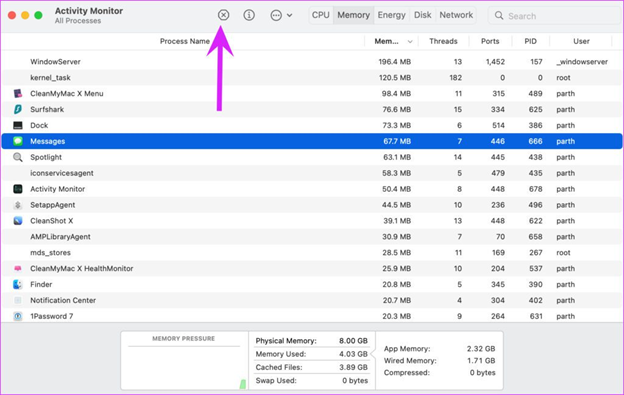 아이 메세지 활성화