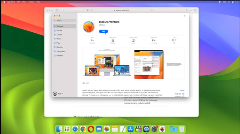 download macOS Ventura