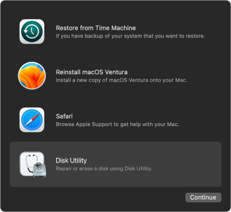 macOS-Dienstprogramme