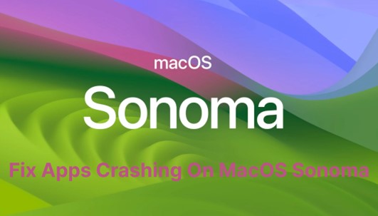sonoma apps crashing