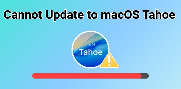 cannot update to macos tahoe