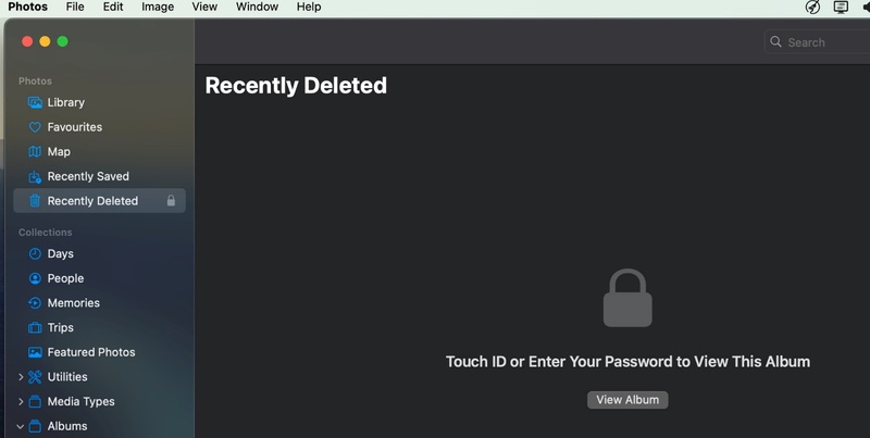 verschwundene Dateien im Ordner Zuletzt gelöscht wiederherstellen