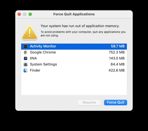 macos tahoe memory leak issue