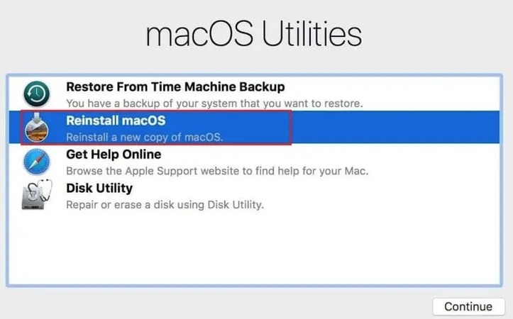 복구 모드를 통해 macOS 재설치